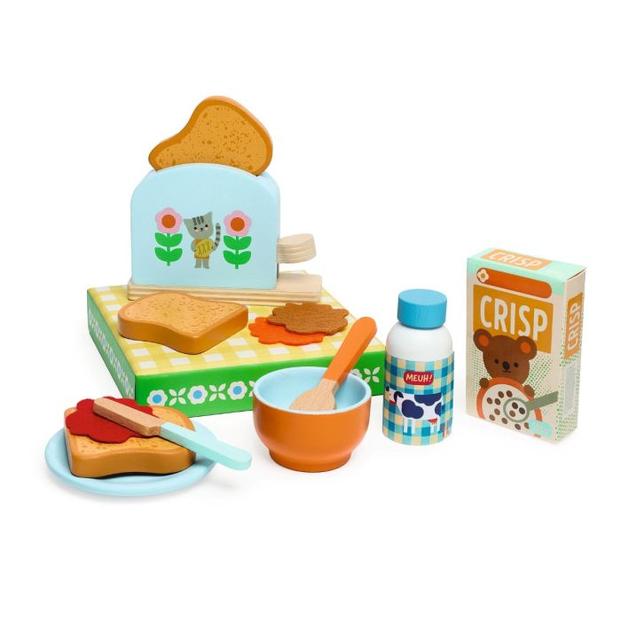 Djeco Wooden Play Food, P’ti set – Breakfast Set