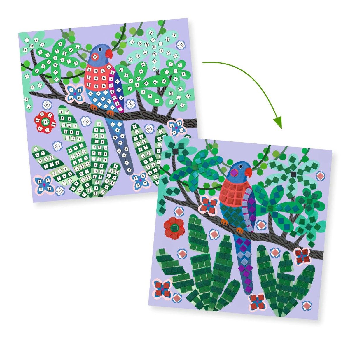 Djeco Mosaic, Birds of the Jungle