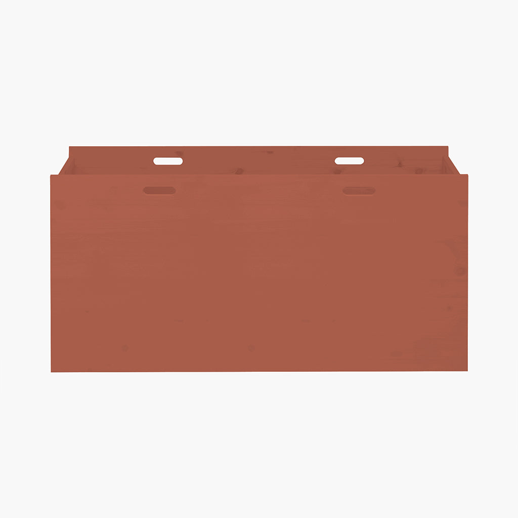 By Aulum Dana Spacious Storage Box with Wheels, Multiple Sizes - Rusty