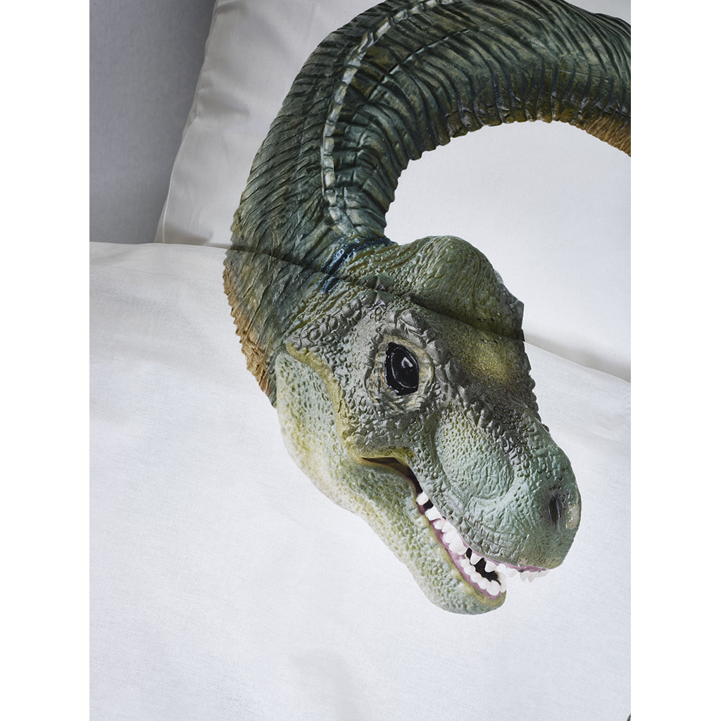 Snurk voksensengetøj, økologisk - Brontosaurus