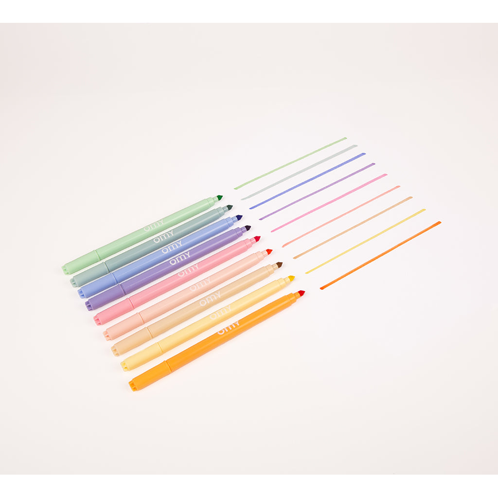 Omy Felt Tip Pens, 9 pcs – Pastel