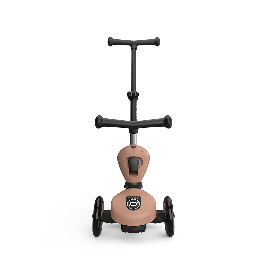 Scoot and Ride, Highway Kick 1, Push & Go scooter m skubbestang - Mocha