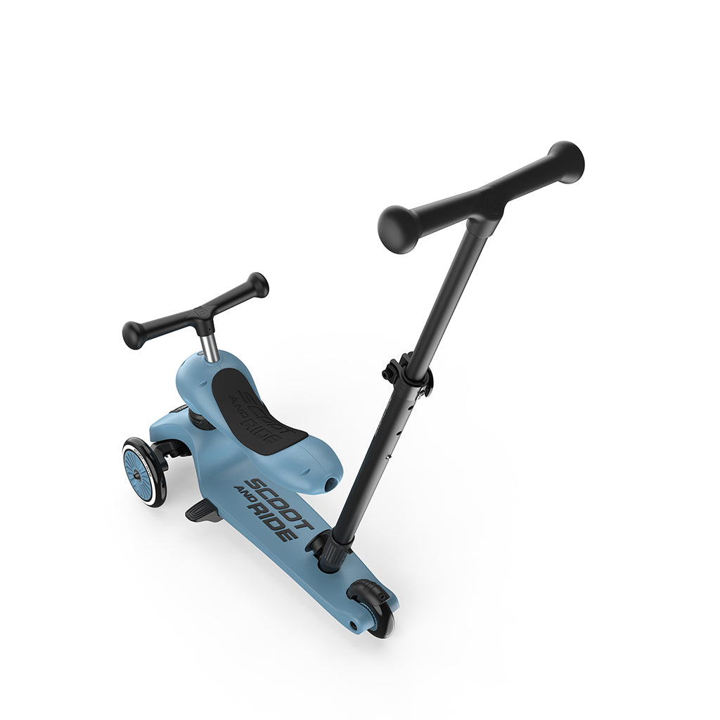 Scoot and Ride, Highway Kick 1, Push & Go Scooter with Push Bar - Steel