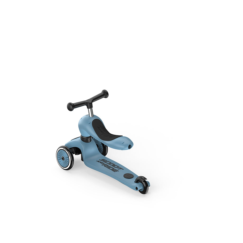 Scoot and Ride, Highway Kick 1, Push & Go Scooter with Push Bar - Steel