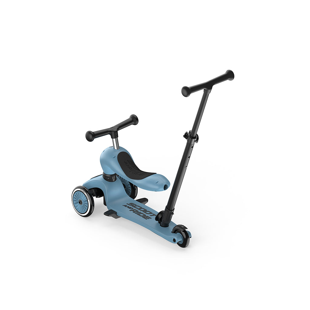 Scoot and Ride, Highway Kick 1, Push & Go Scooter with Push Bar - Steel