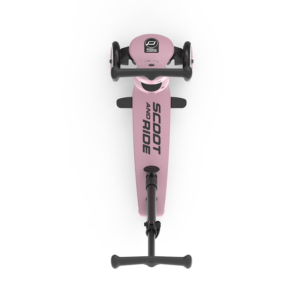 Scoot and Ride, Highway Kick 1, Push & Go Scooter with Push Bar - Wildberry