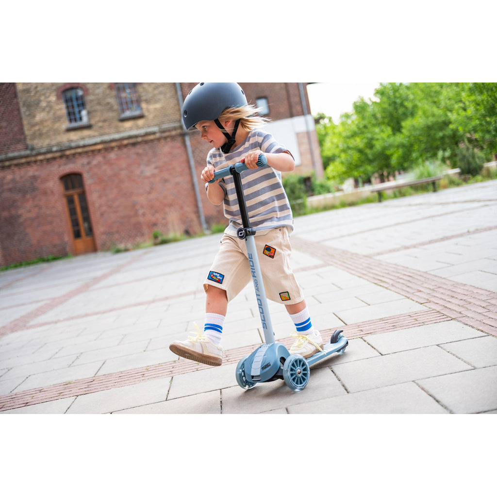 Scoot and Ride Highway Kick 3S, løbehjul - LED Forest