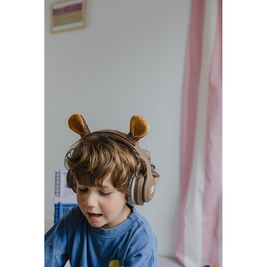 Kidyears Bluetooth Headphones with Magnetic Animal Ears – Bear