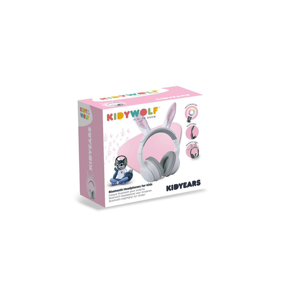 Kidyears Bluetooth høretelefoner m magnetisk dyreøre - Rabbit