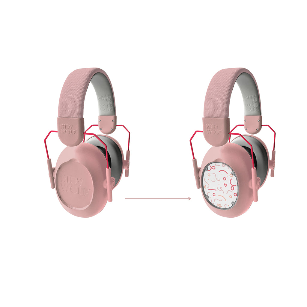 Kidynoise, Noise-Cancelling Hearing Protection for Children, Foldable – Pink