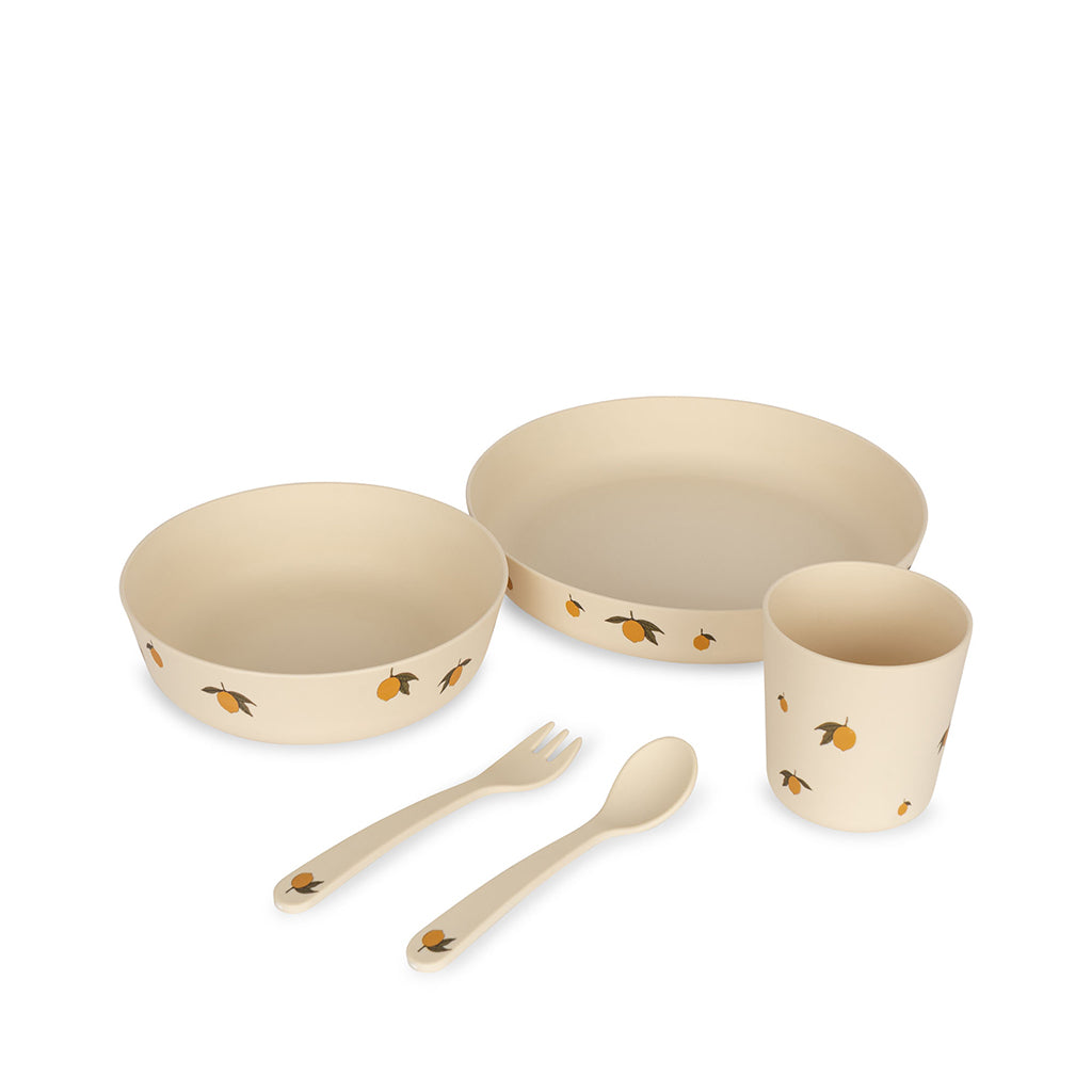 Konges Sløjd Dinner set, 5 dele - Lemon