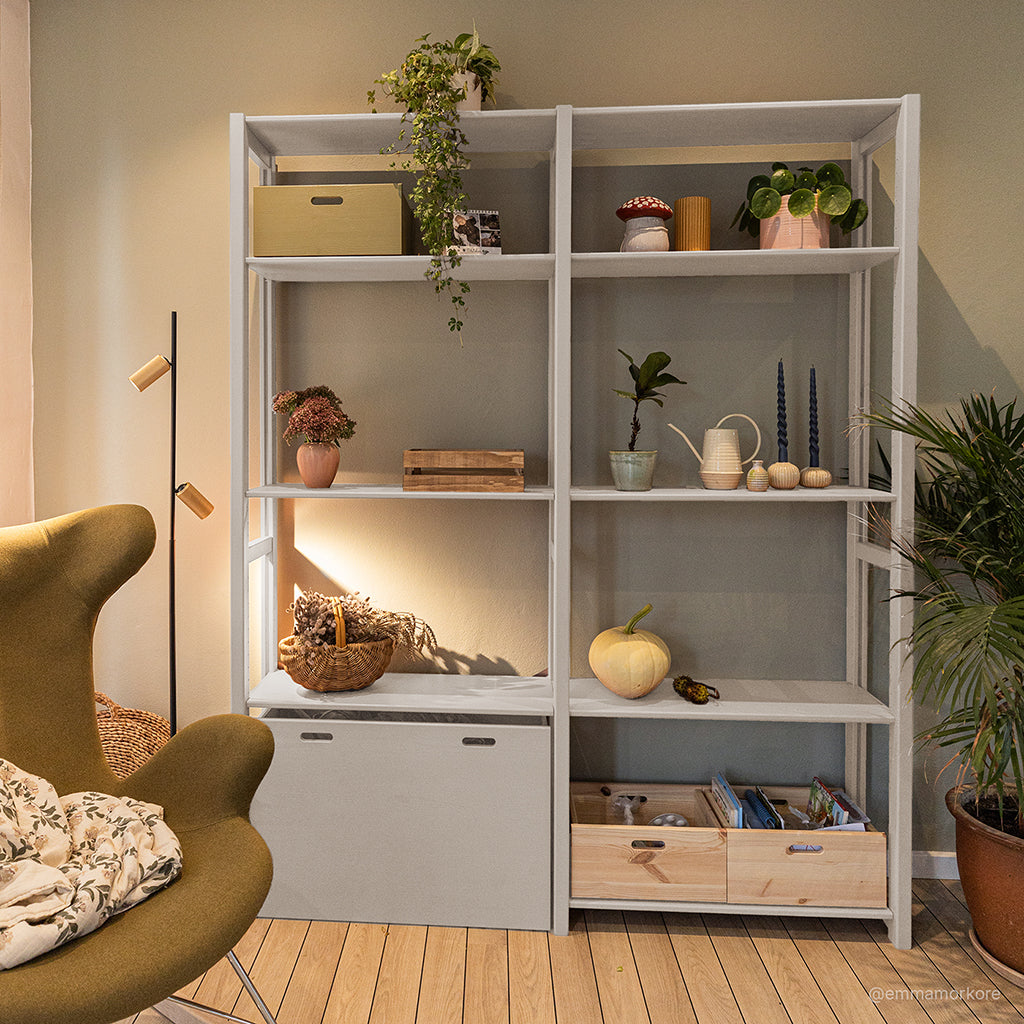 By Aulum Eshøj Shelf with Storage, Multiple Sizes - Mushroom