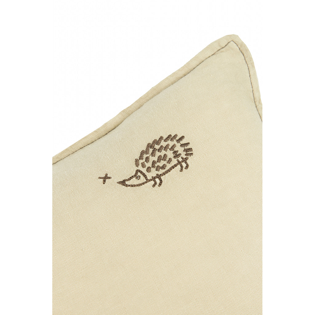 Nobodinoz pude, vasket fransk hør, 50 x 30 cm - Green tea