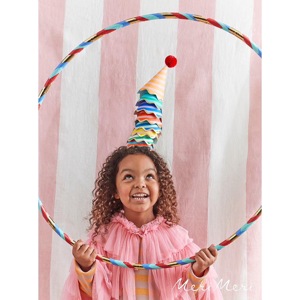 Meri Meri festhatte, Stripe party hats - 8 stk.