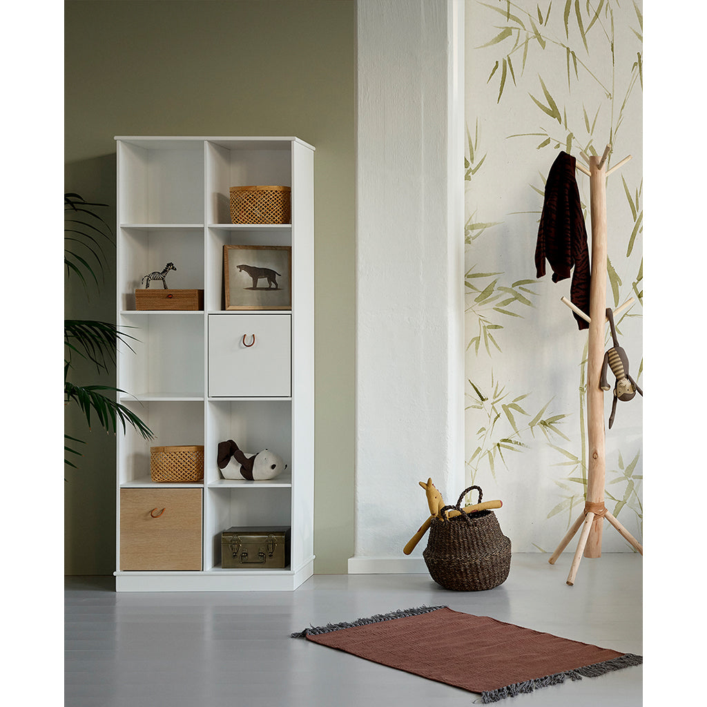 Oliver Furniture Wood Shelf, 2x5 Vertical Compartments with Plinth