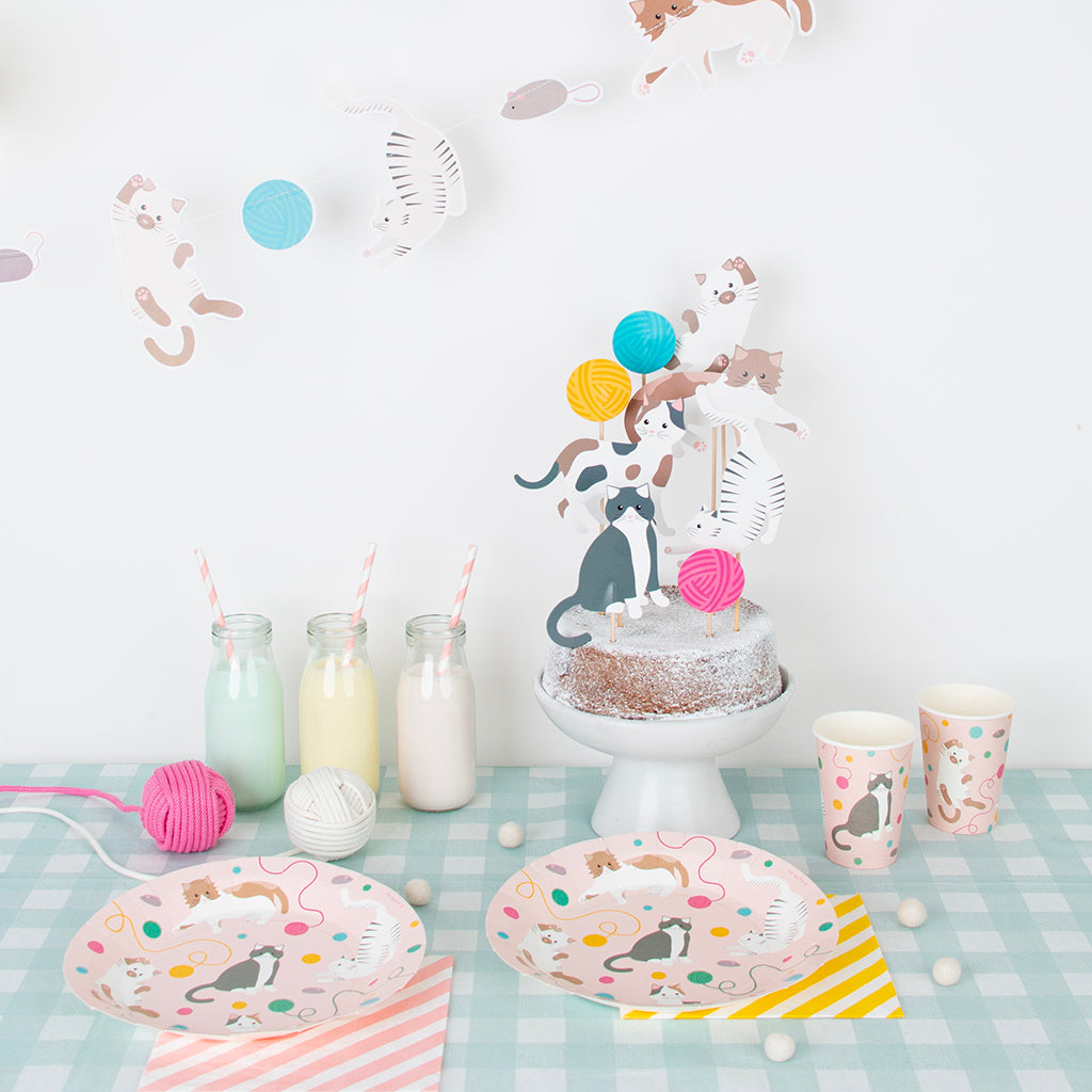 My Little Day Paper Cups, Set of 8 - Cat Theme