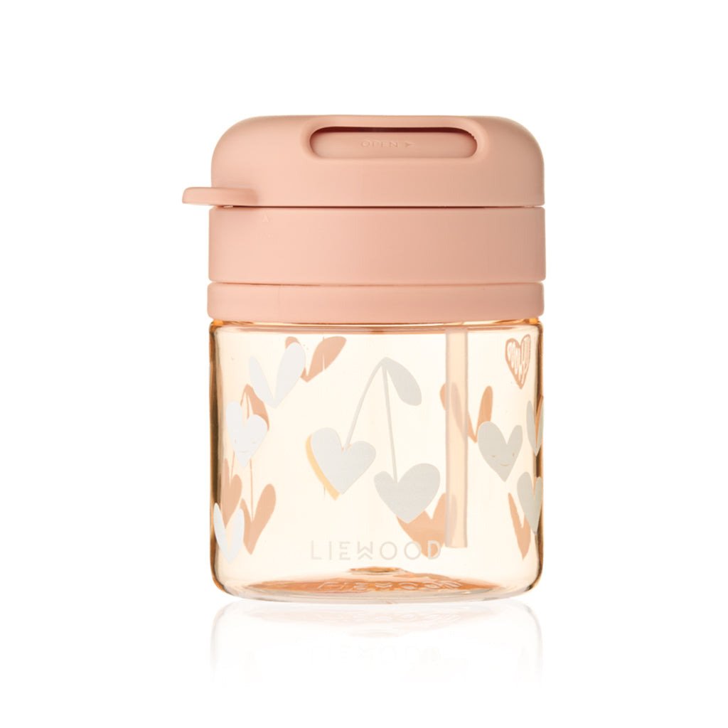 Liewood Pavia Tritan Straw Cup 280ml, Sweethearts / Pale Tuscany