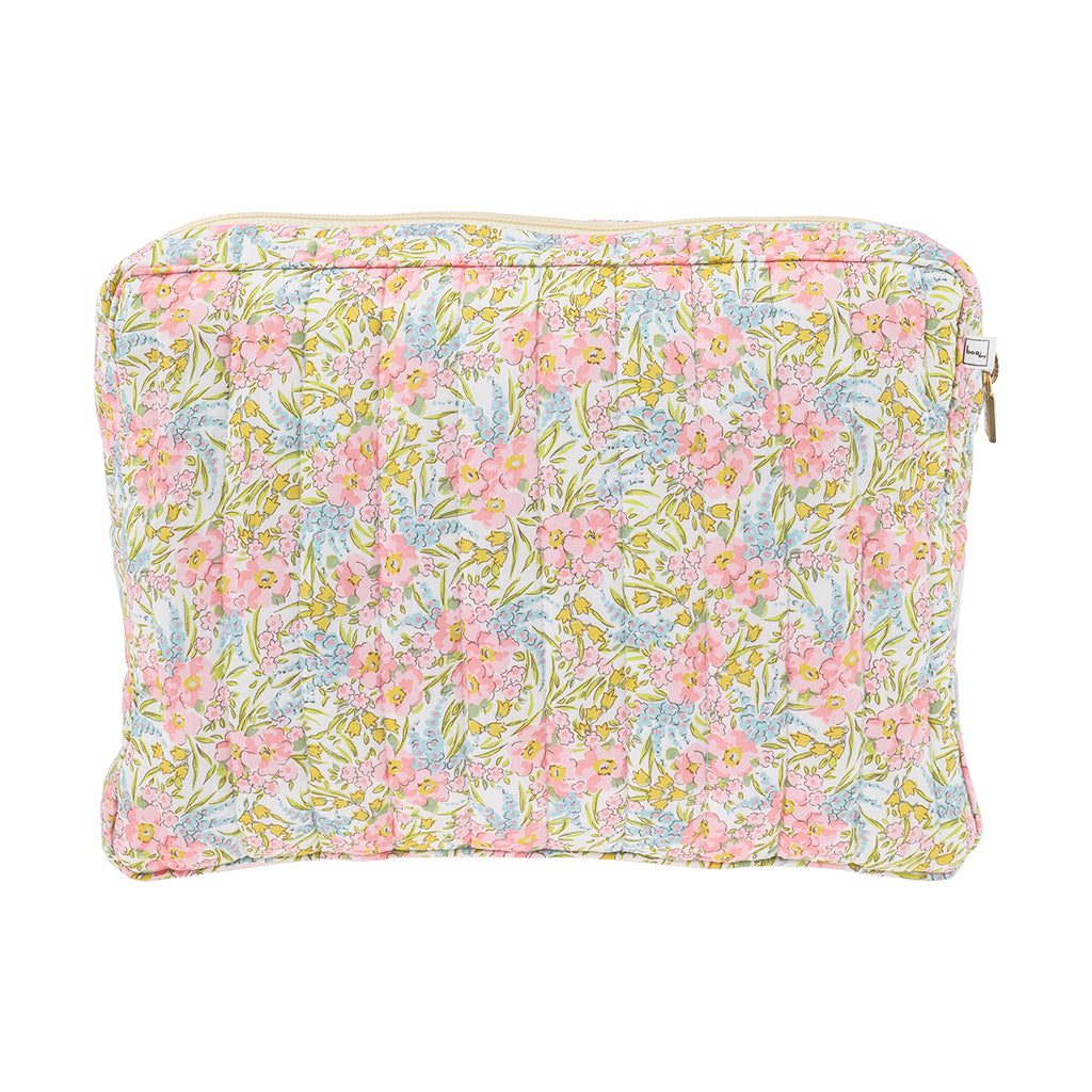 Bon Dep Pouch stor toilettaske Liberty Swirling Petals pink