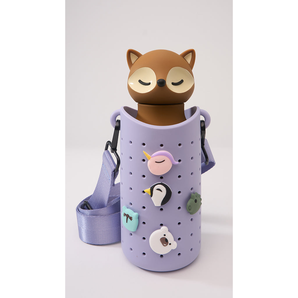 Asobu Sling Silicone Strap Bottle Bag, Purple
