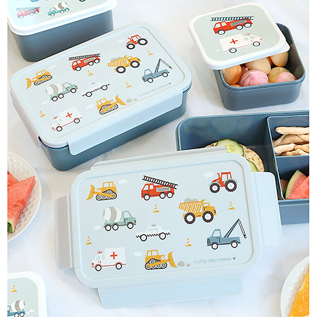 A Little Lovely Company Bento Lunchbox – Vehicles