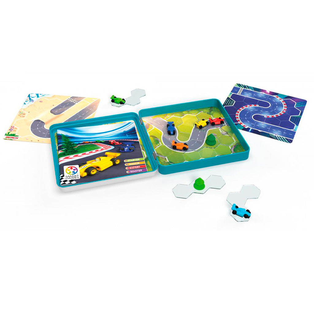 SmartGames Magnetisk rejsespil i metalæske, Pole position