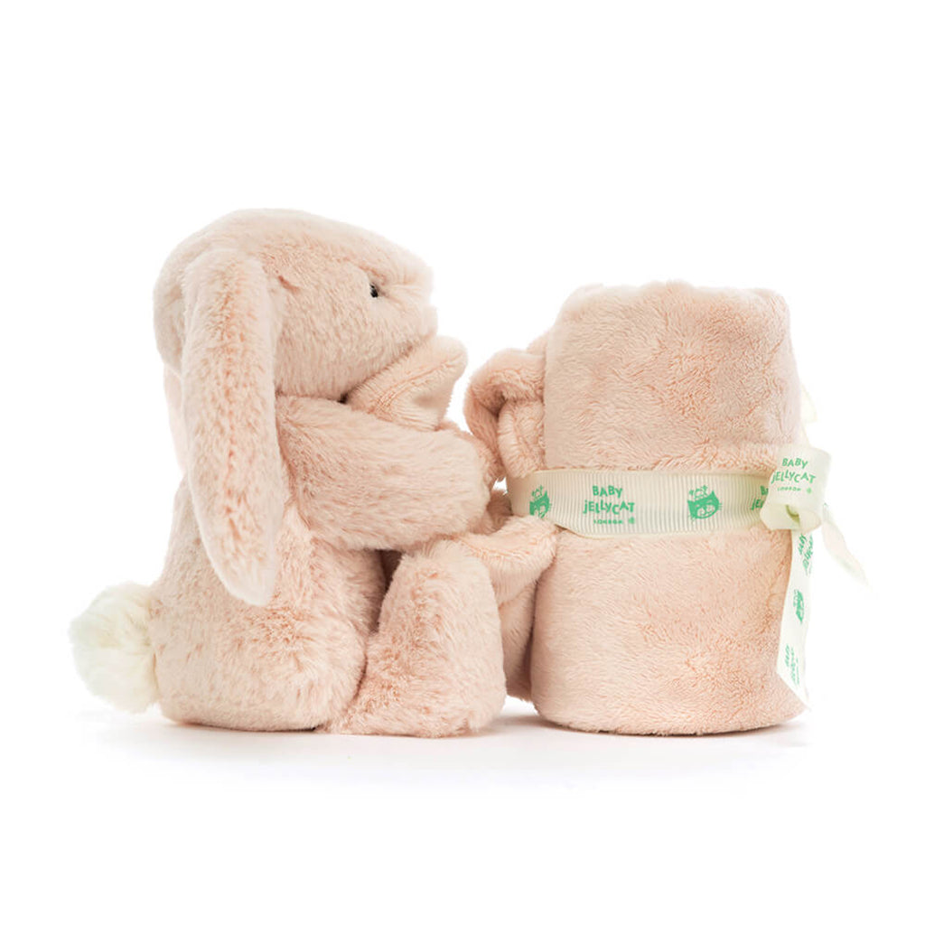 Baby Jellycat Plush Toy, Bashful Snuggler - Blush Bunny