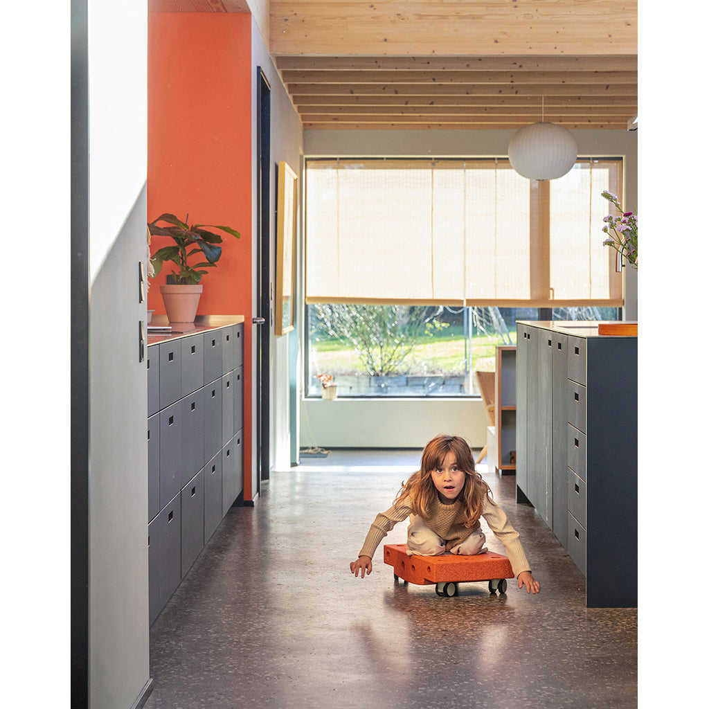 Modu Roller Board, Foam Activity Toy, 5-Piece Set - Burnt Orange