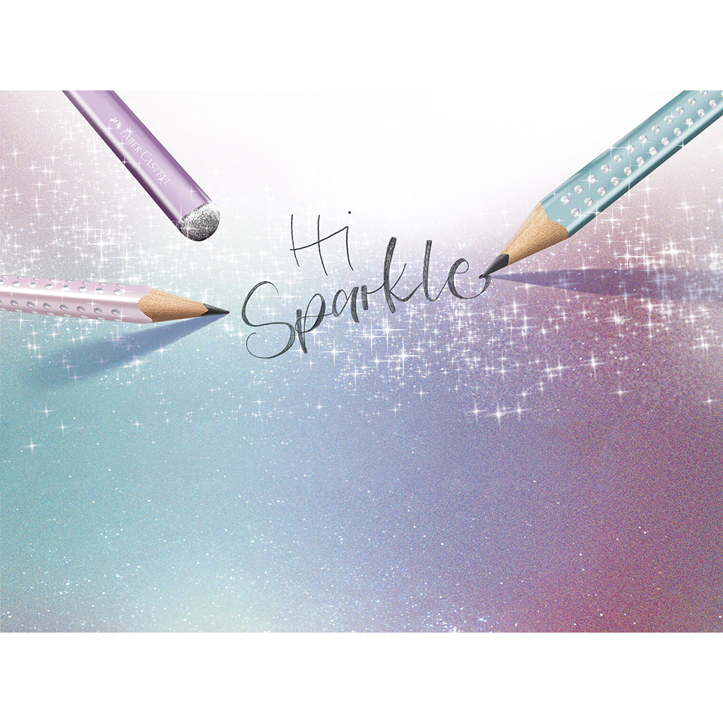 Faber-Castell, Jumbo Sparkle Pencil - Rose Metallic
