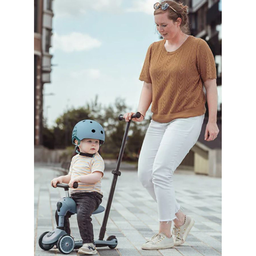 Scoot and Ride, Highway Kick 1, Push & Go Scooter with Push Bar - Steel