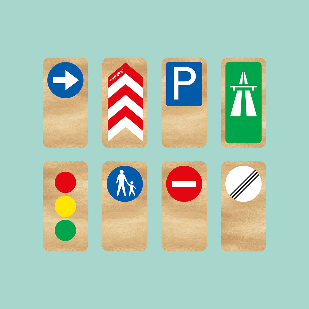 Waytoplay Traffic Signs, 8 Pieces