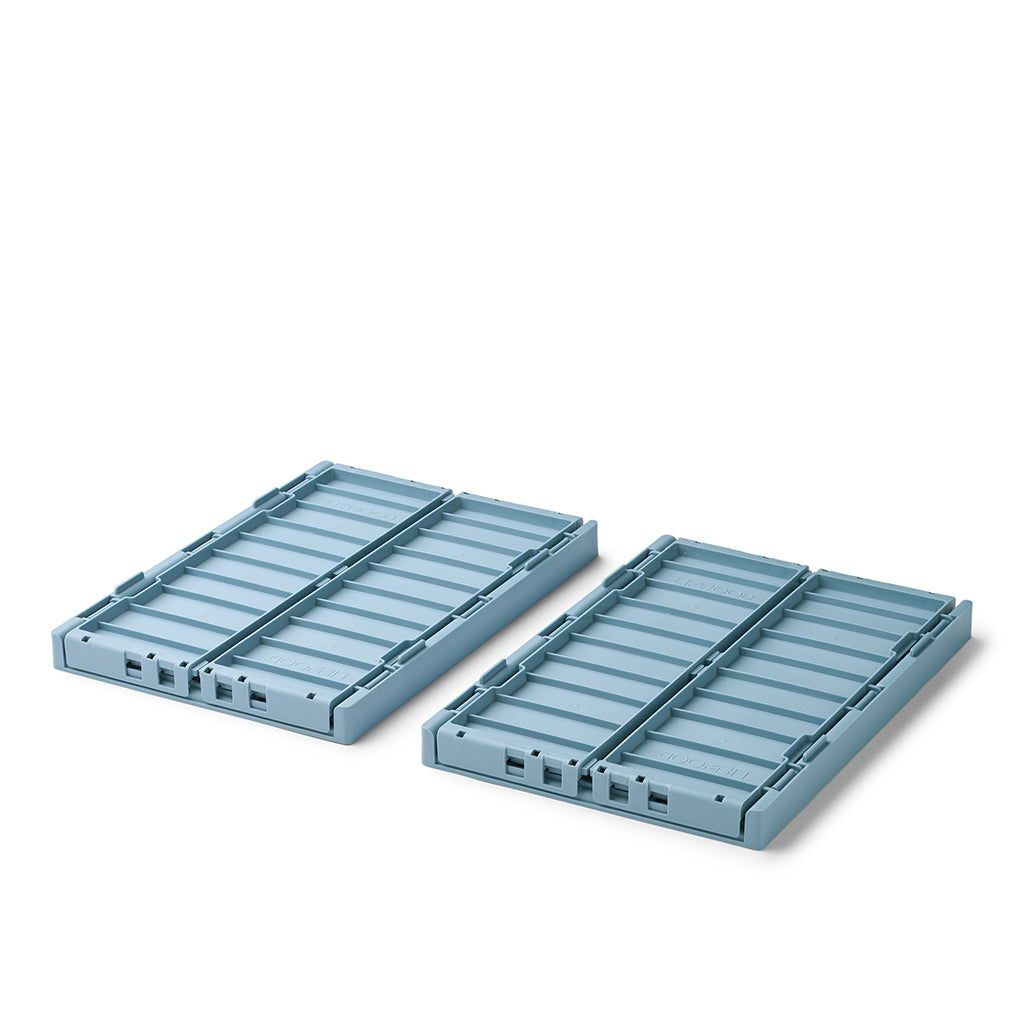 Liewood Weston Foldable Box M, 2-Pack - Beach Blue
