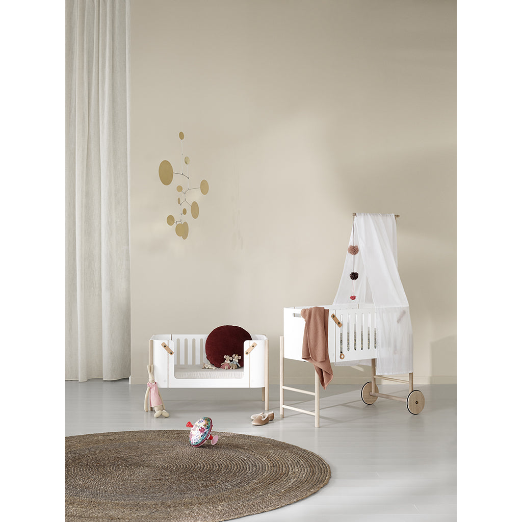Oliver Furniture Wood Co-sleeper Bed Canopy, White