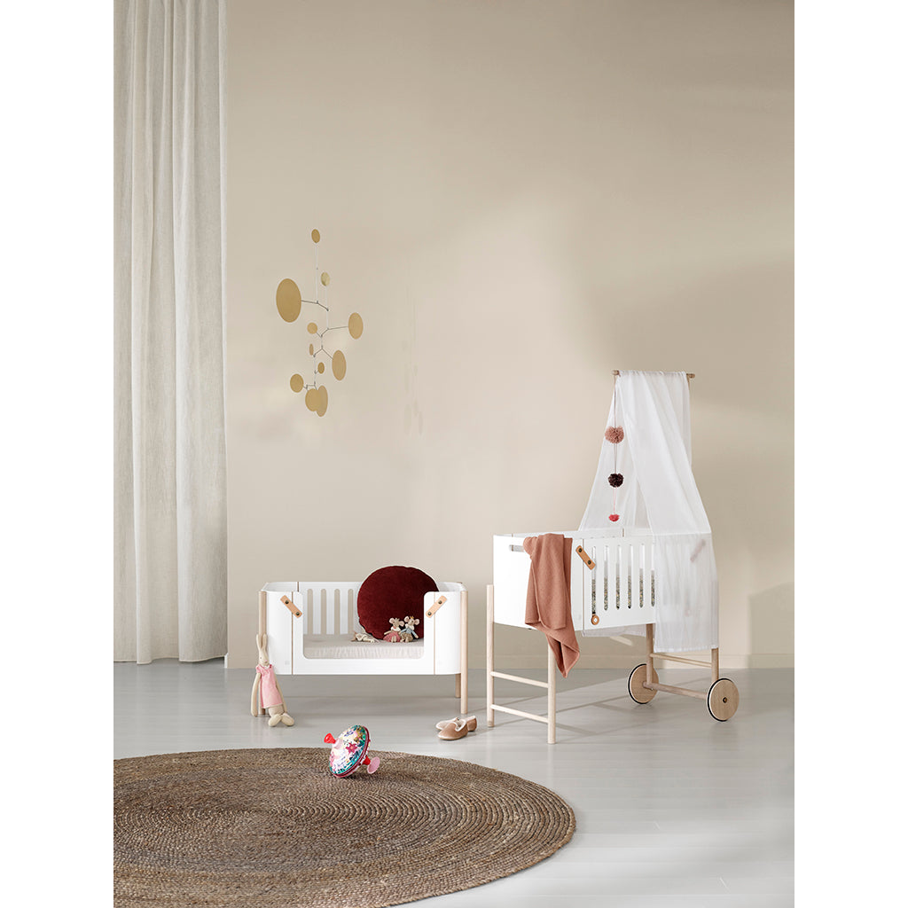 Oliver Furniture, Wood Co-sleeper, Cradle and Bench - Multifunctional Baby Bed