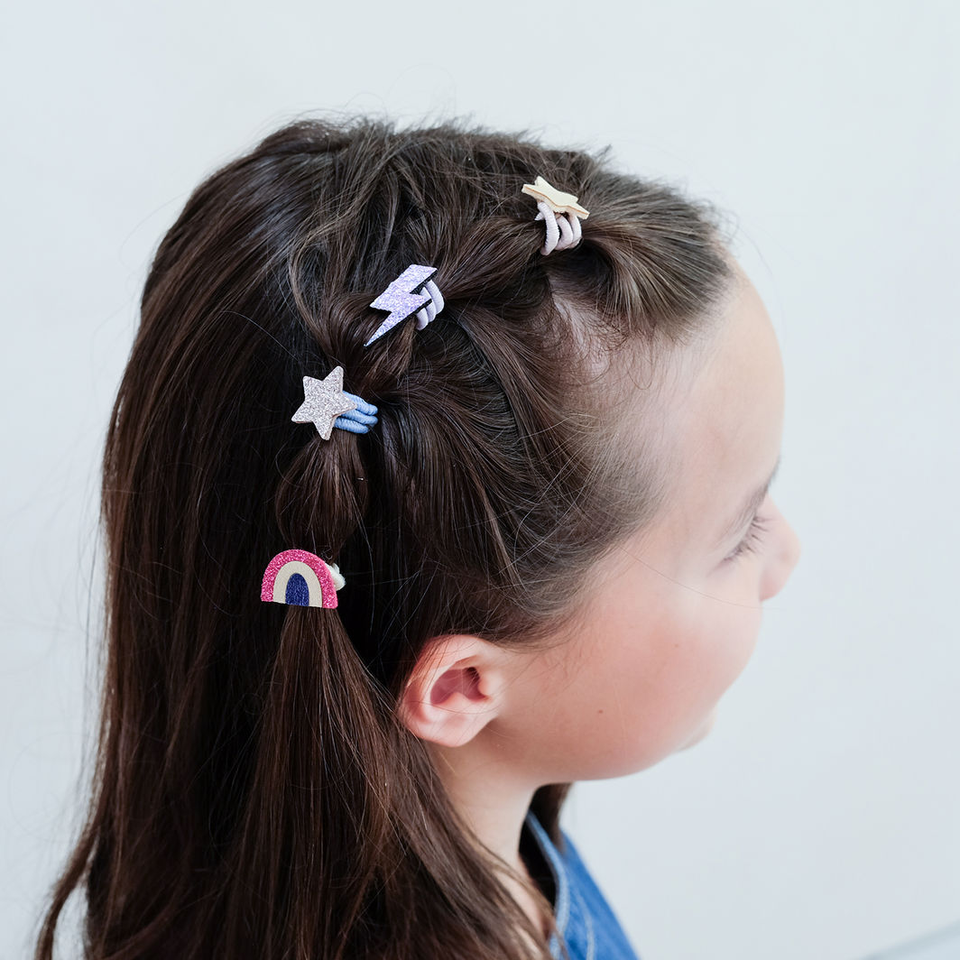 Mimi & Lula - 8 Hair Elastics - Mini Rainbow Dancing Queen