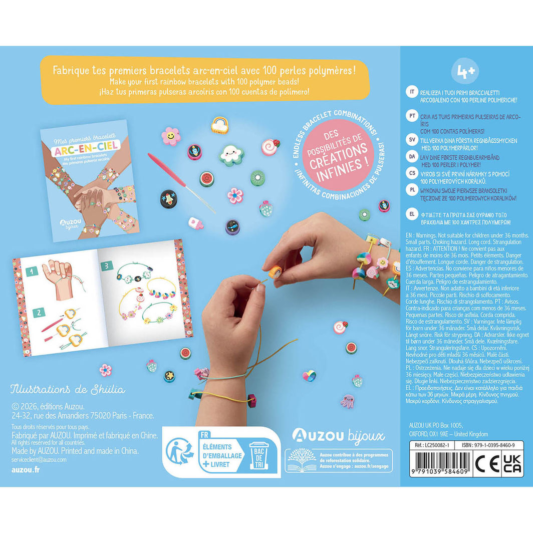 Auzou Jewellery Factory, Rainbow Bracelets – Medium Set