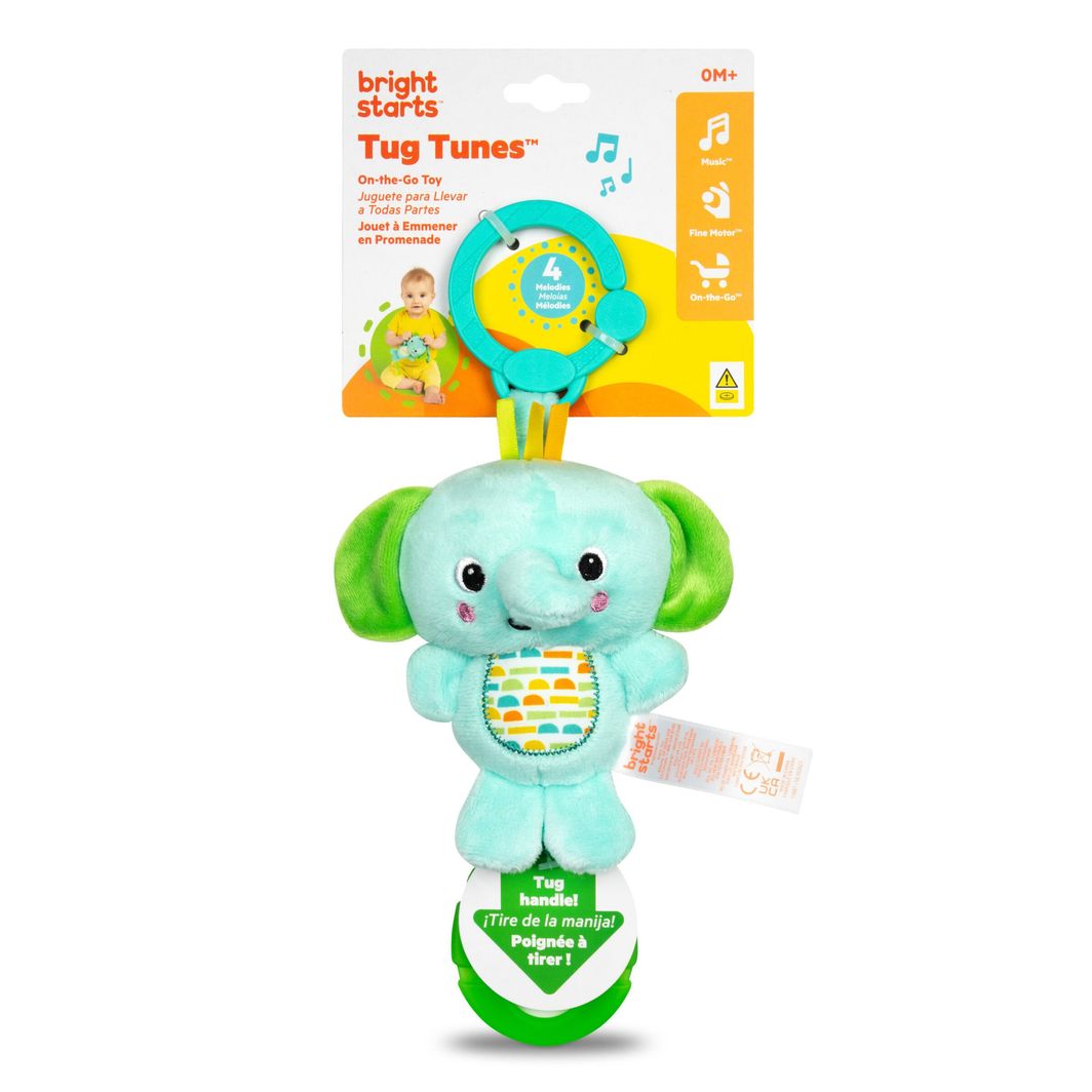 Bright Starts Aktivitetsophæng m lys og lyd, Tug Tunes™ - Elefant
