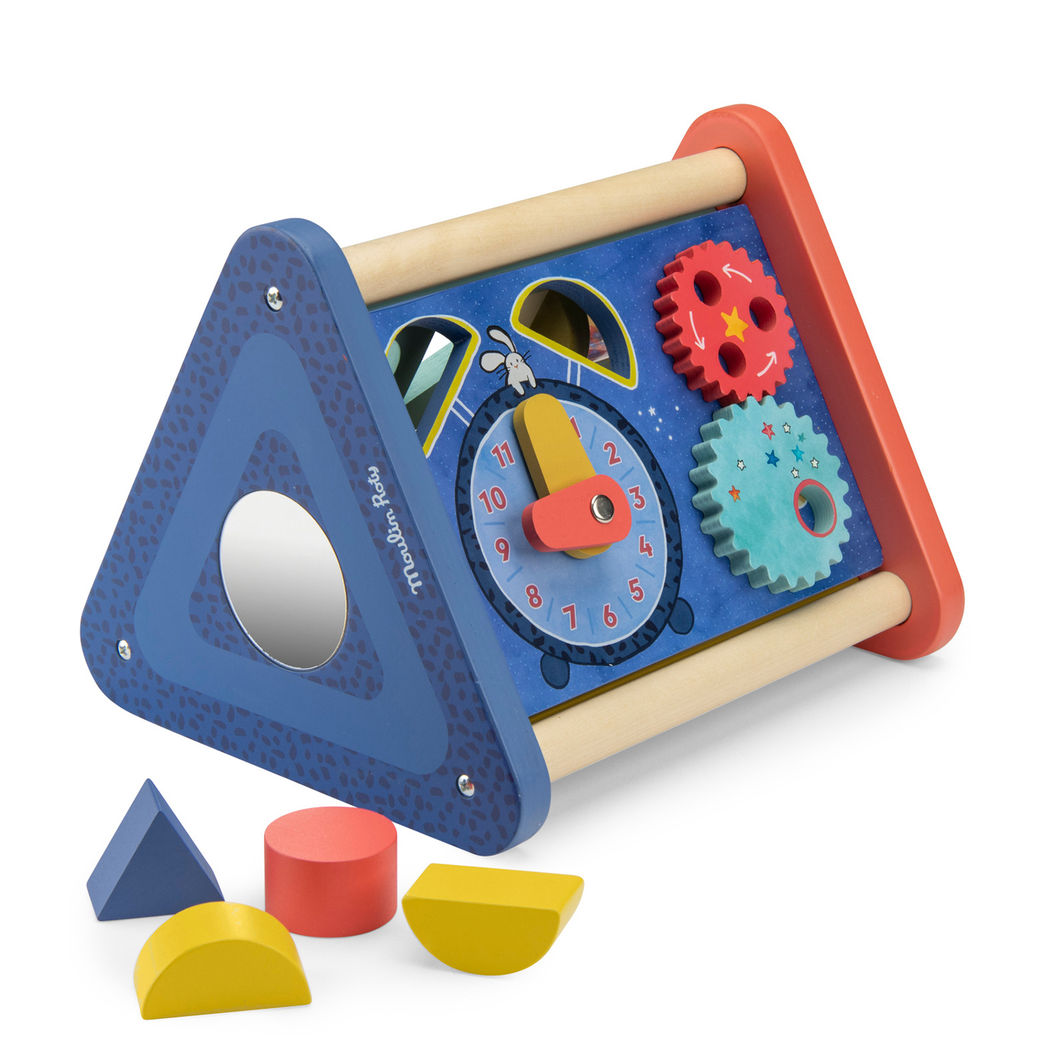 Moulin Roty Activity Toy, Multi-Triangle - Puce & Pilou