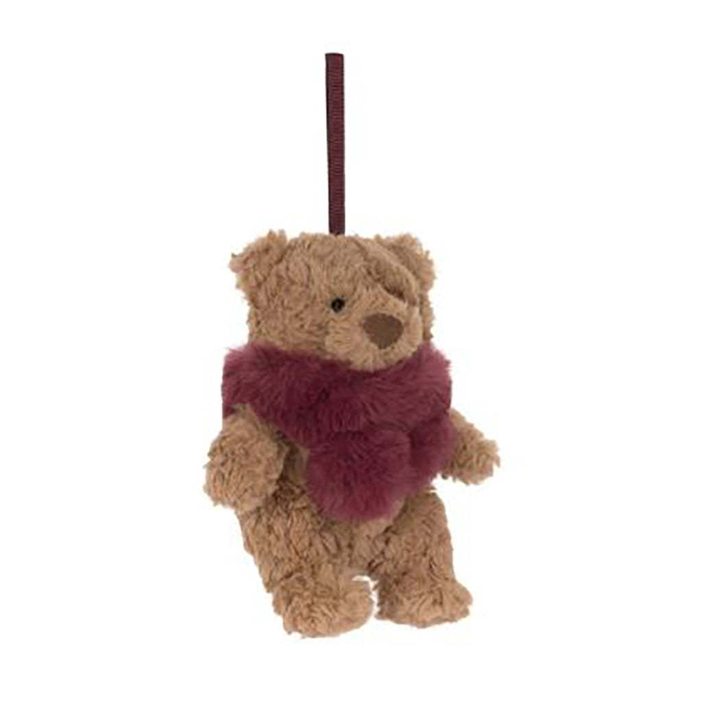 Jellycat julepynt, Bartholomew Bear Winter dekoration - 10 cm