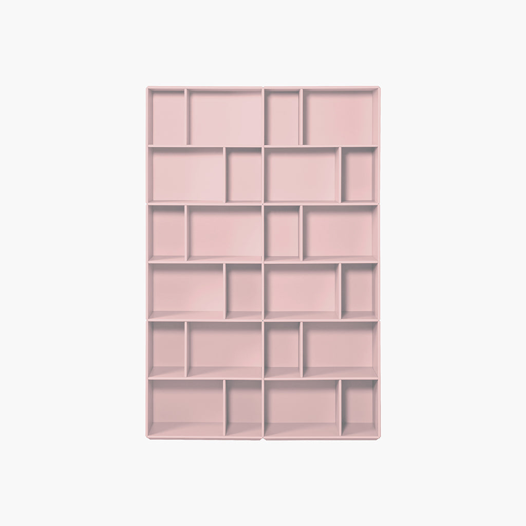 By Aulum Brooklyn Floor Shelf Unit, 117x177 cm - Blush