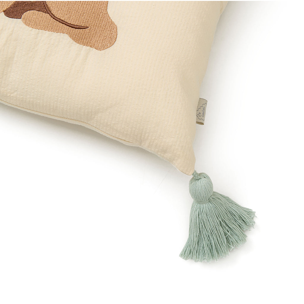Cam Cam Embroidered Cushion, OCS - Woodland