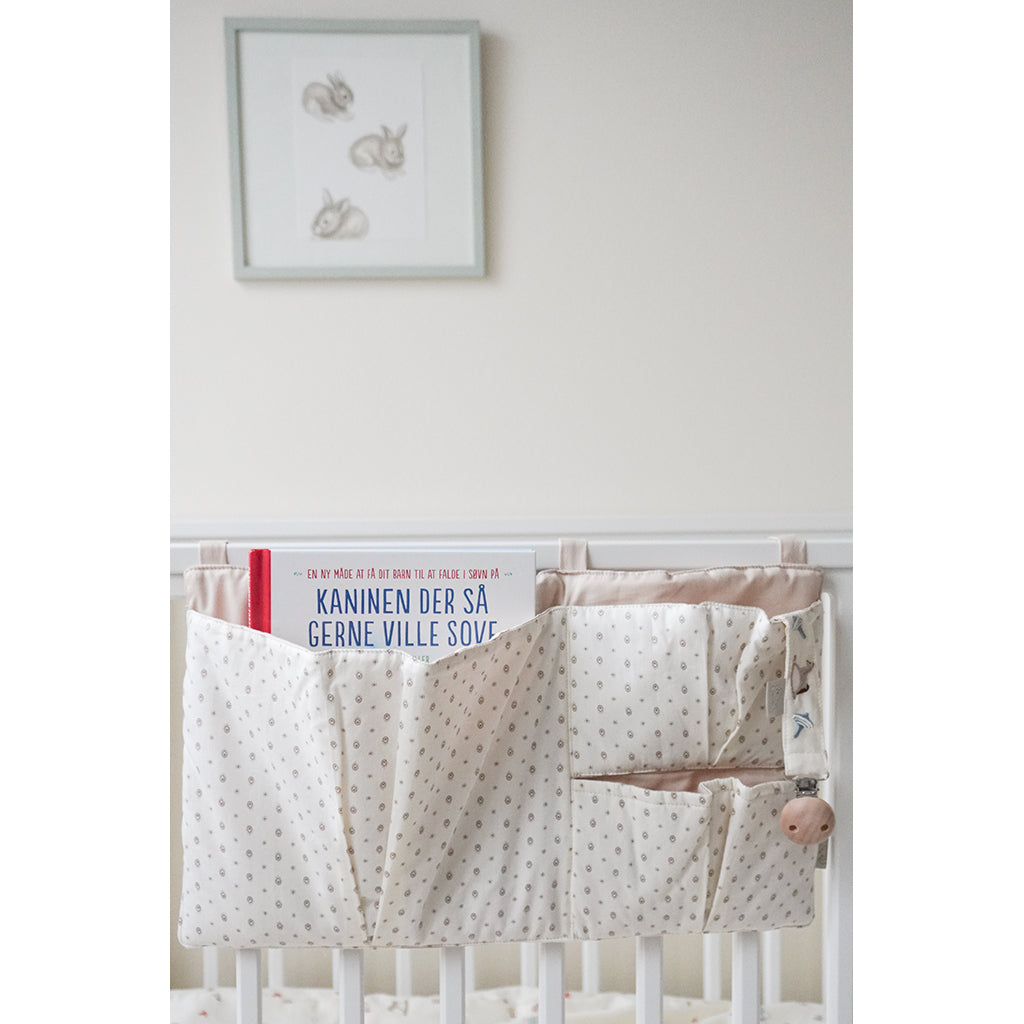 Cam Cam Bed Pocket, Fabric Bedside Organizer, OCS - Rowan