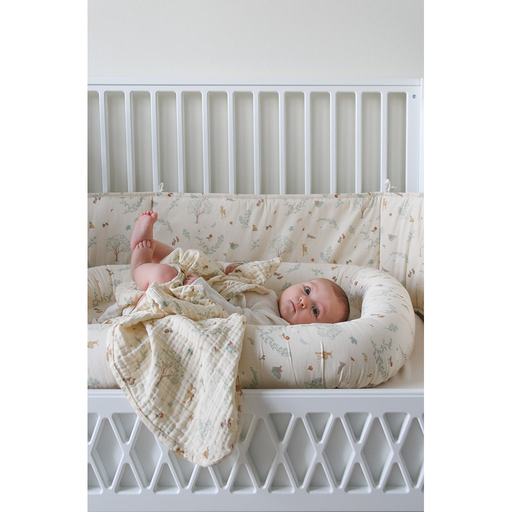 Cam Cam Cot Bumper - OCS - Woodland