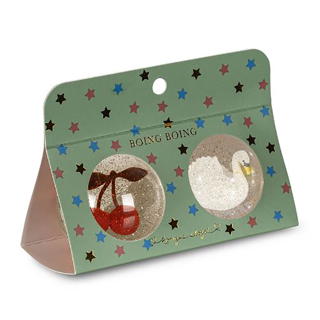 Konges Sløjd Bouncy Ball Set, Cherry/Swan