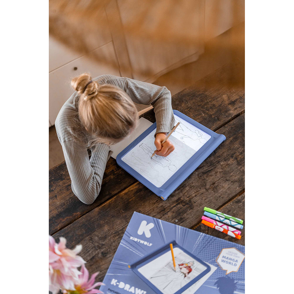 KidyDraw Drawing Tablet with Light, Manga