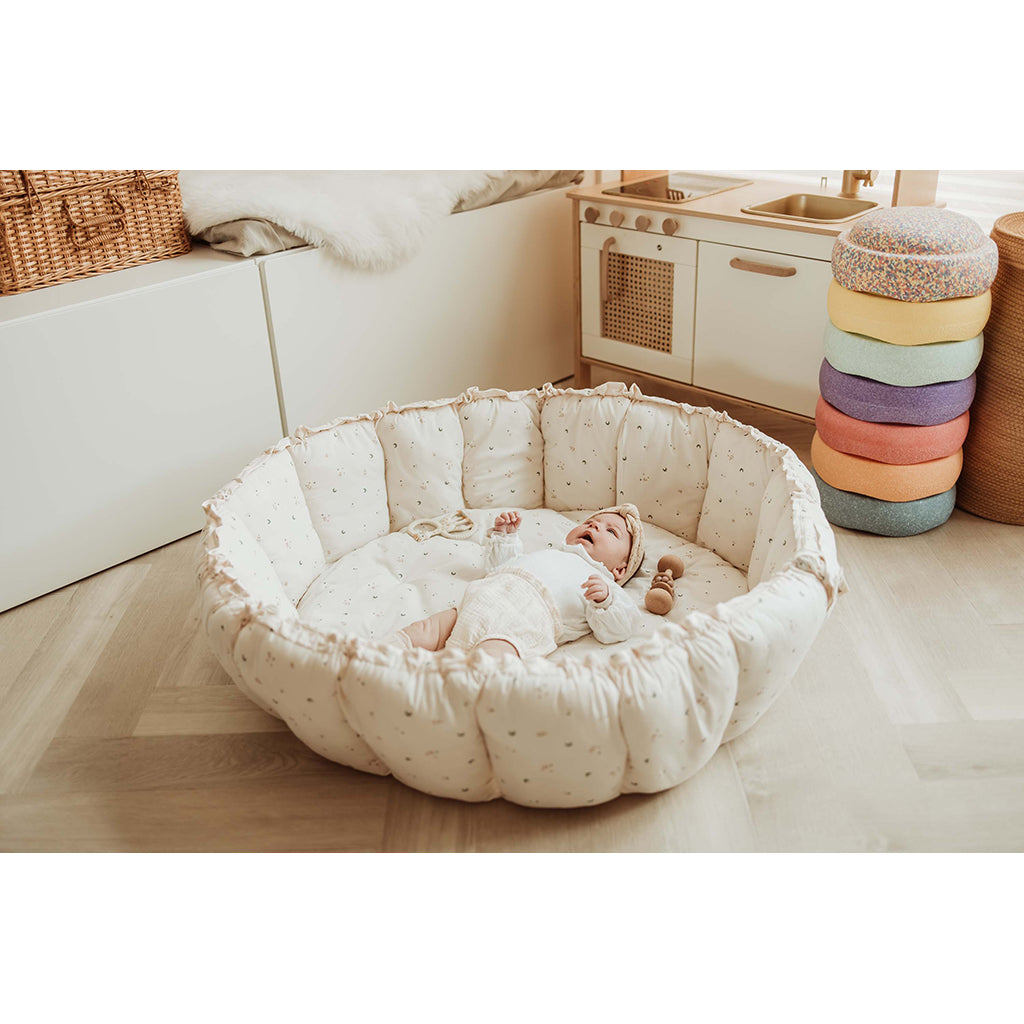 Play&Go Coco Moon, Tre-i-ét Baby Blanket, Organic - Bloom Moon