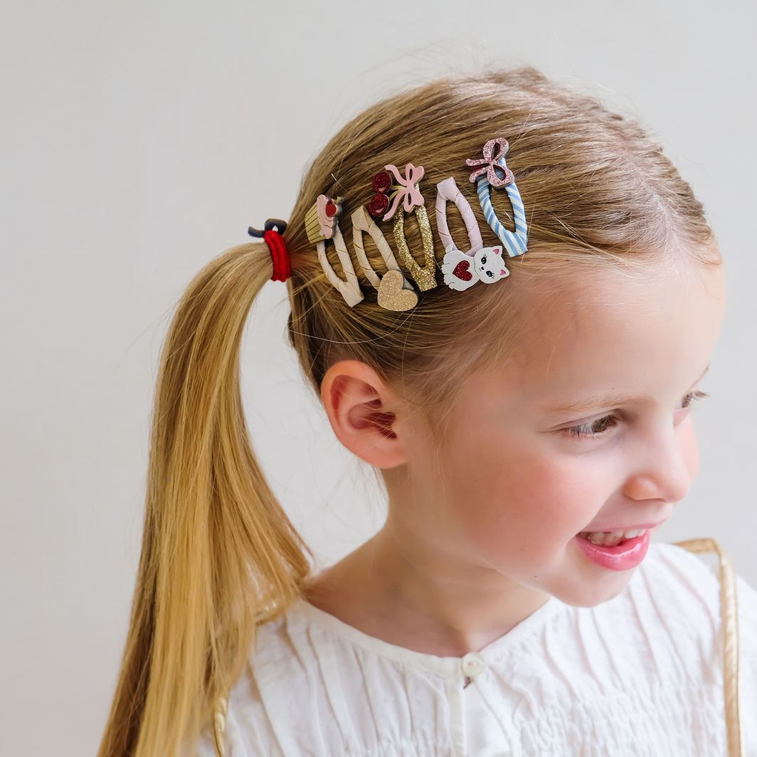 Mimi & Lula 5 Hair Clips – Mini Kittybow