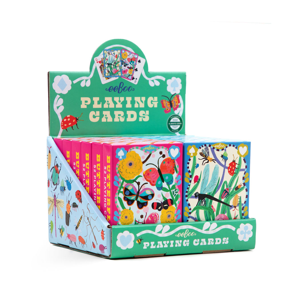 eeBoo Playing Cards, Butterflies & Bugs - 2 Designs