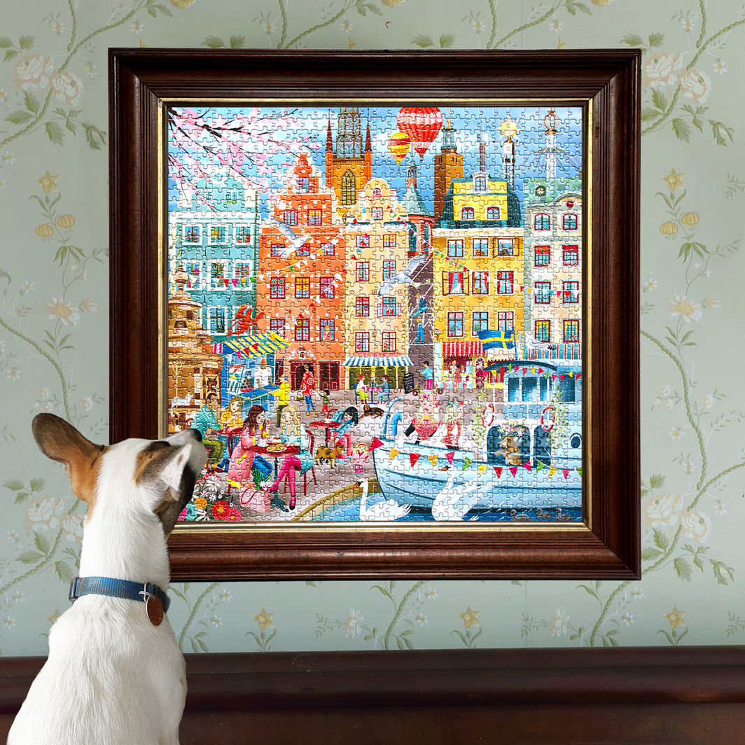 eeBoo Jigsaw Puzzle 1000 Pieces, Stockholm