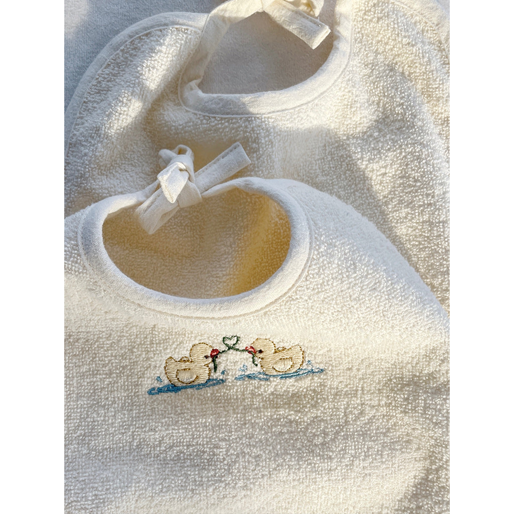 Fanga Fontana Fio Terry hagesmæk, GOTS, 2-pak - Antique white