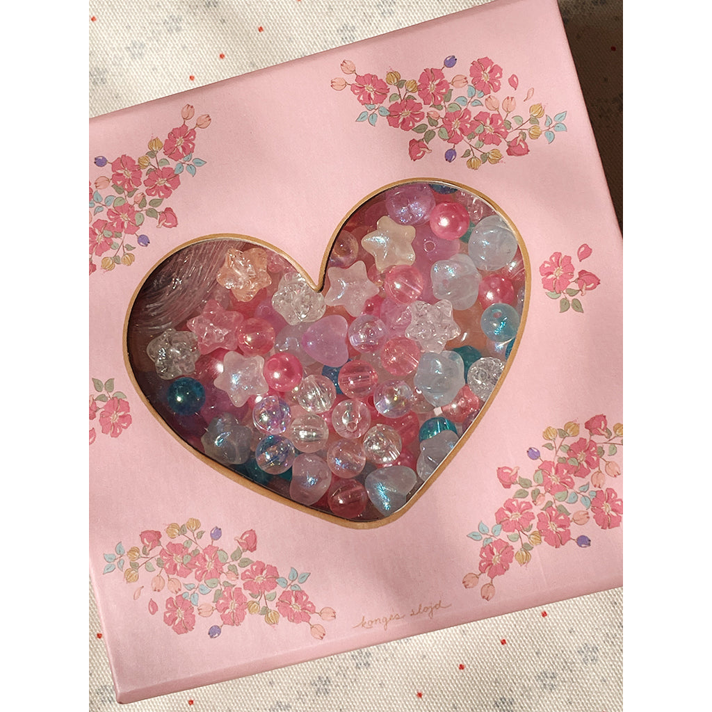 Konges Sløjd Bead Kit, Box of Pearls - Blue/Pink